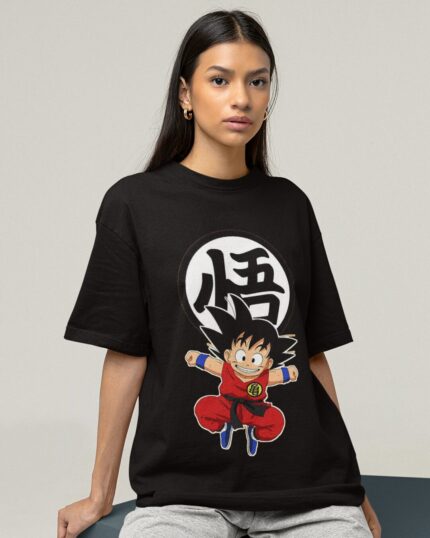 Goku With Kame Sign | Dragon Ball Z - Women Oversized T-shirt