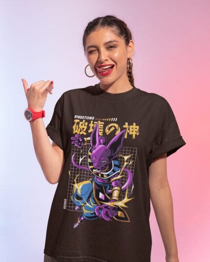 God of Destruction Beerus Oversized Women T-shirt