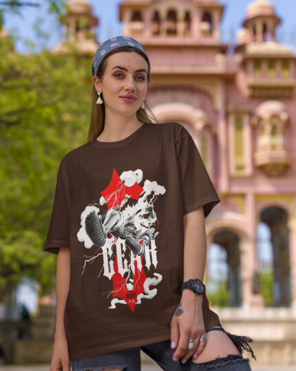 Monkey D Luffy Full Power Gear 5 - Oversize Women T-shirt