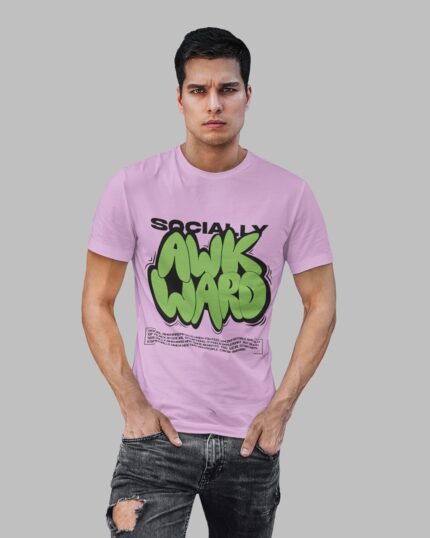 Social Awkward Funky Print - Regular Men T-shirt