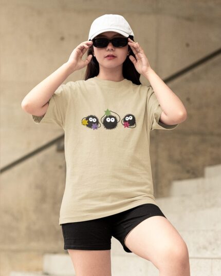 Ghibli Soots Spirited Away - Oversized Women T-shirt