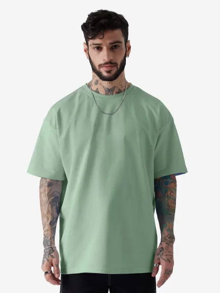 Plain T-shirt - Sage Green | Oversized by NonSenseTee