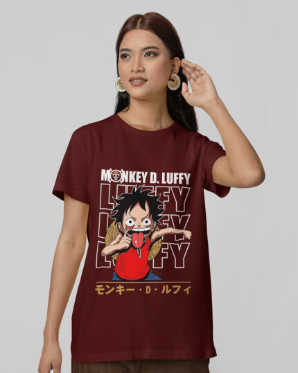 Monkey D Luffy Mocking Regular Women T-shirt