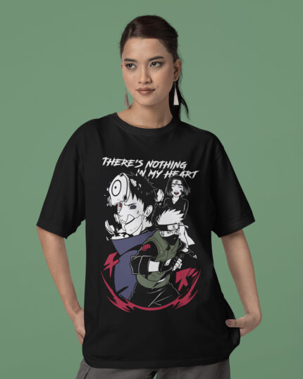Obito, Kakashi, Rin (My Heart Has Nothing) - Oversized Women T-Shirt